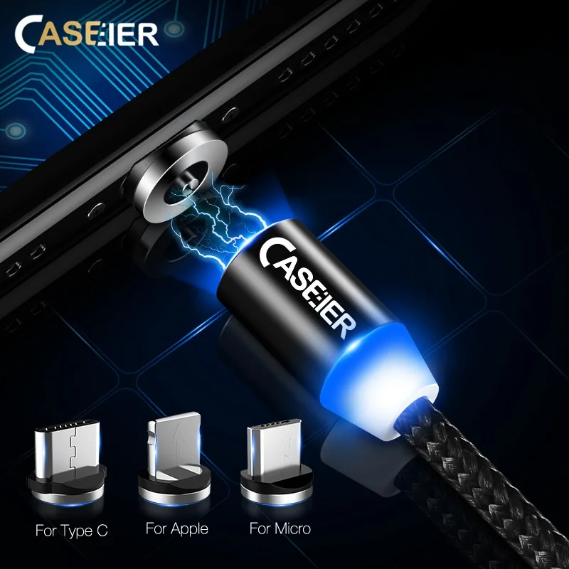 CASEIER Magnetic Micro USB Typs C Cable Fit For iPhone X XR 7 8 Plus Fast Charger Magnet Cable For Huawei Samsung Xiaomi Mobile
CASEIER Magnetic Micro USB Typs C Cable Fit For iPhone X XR 7 8 Plus Fast Charger Magnet Cable For Huawei Samsung Xiaomi Mobile