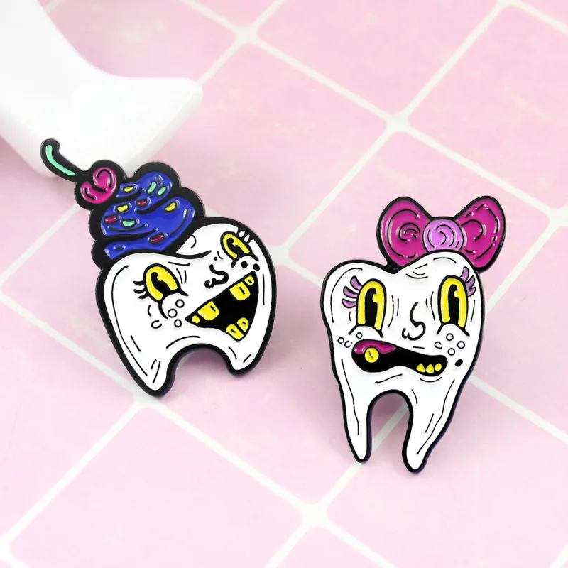 Enamel Cartoon Cute Brooches Pin fashion tooth and tooth lady funny expression creative drop brooch
Enamel Cartoon Cute Brooches Pin fashion tooth and tooth lady funny expression creative drop brooch
