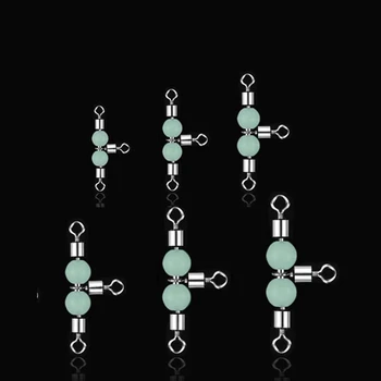 H 10pcs/set 3 Way Fishing (Swivel) T-shape 360 Degree Rotatable Night Luminous Glow Beads Lure Connector Sea Fishing Hook
H 10pcs/set 3 Way Fishing (Swivel) T-shape 360 Degree Rotatable Night Luminous Glow Beads Lure Connector Sea Fishing Hook