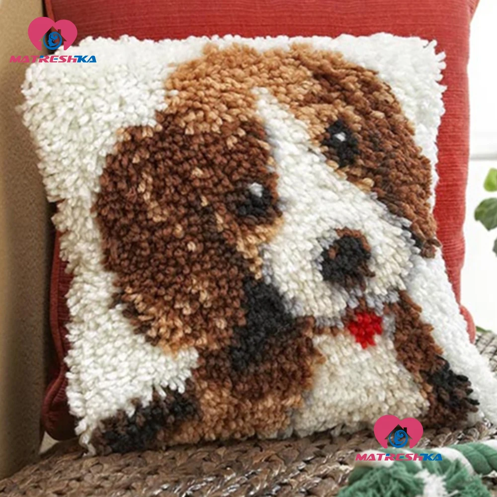 Latch Hook Cushion Kit Pillow Do it yourself Crafts"Dog" Cross Stitch Pillow Needlework Crocheting Home decor accessories kits
Latch Hook Cushion Kit Pillow Do it yourself Crafts"Dog" Cross Stitch Pillow Needlework Crocheting Home decor accessories kits