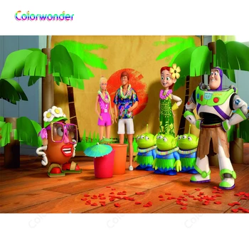 Colorwonder Photography Background Green Aliens Big Potato 7X5 Buzz Lightyear with Coconut Tree Backdrop for Baby Shower Banner
Colorwonder Photography Background Green Aliens Big Potato 7X5 Buzz Lightyear with Coconut Tree Backdrop for Baby Shower Banner