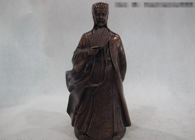 song voge gem S0477 Copper Bronze Three Kingdoms Famous Zhu ge Liang KongMing Zhugeliang Art Statue
song voge gem S0477 Copper Bronze Three Kingdoms Famous Zhu ge Liang KongMing Zhugeliang Art Statue
