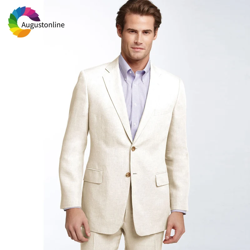 Ivory Beach Wedding Suit for Men Slim Fit Groom Tuxedos 2 Pieces (Jacket+Pants) Groomsmen Suits Best Man Blazer Prom Costume
Ivory Beach Wedding Suit for Men Slim Fit Groom Tuxedos 2 Pieces (Jacket+Pants) Groomsmen Suits Best Man Blazer Prom Costume