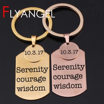 Fashion Custom Data Keychain Personalized RECOVERY Gifts Engraved Serenity Courage Wisdom Car Key Tag Sobriety Anniversary
Fashion Custom Data Keychain Personalized RECOVERY Gifts Engraved Serenity Courage Wisdom Car Key Tag Sobriety Anniversary
