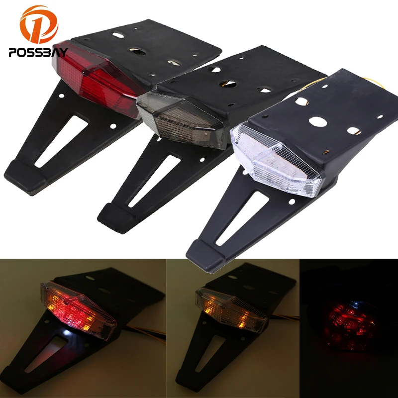 POSSBAY Motorcycle Taillight Tail Light Red Rear Fender LED Warning Brake Stop Lights for CRF KTM EXC WRF 250 400 426 450
POSSBAY Motorcycle Taillight Tail Light Red Rear Fender LED Warning Brake Stop Lights for CRF KTM EXC WRF 250 400 426 450