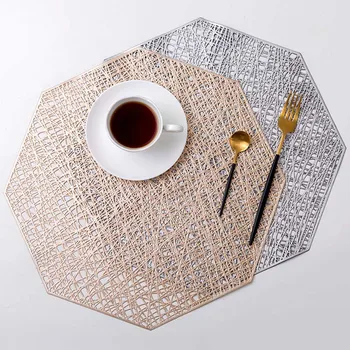 Baispo PVC Placemats Octagonal Hollow Waterproof Non Slip Table Mats Heat-insulated Pad Coaster Home Decoration Dinner Placemat
Baispo PVC Placemats Octagonal Hollow Waterproof Non Slip Table Mats Heat-insulated Pad Coaster Home Decoration Dinner Placemat