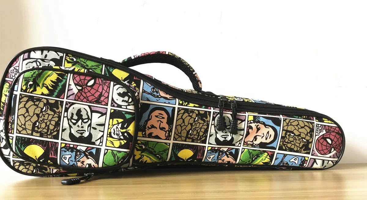 Ukulele Case Bag 21 23 Multicolor Cartoon Super Hero 10 MM Soprano Concert Backpack Ukelele Mini Guitar Accessories Gig
Ukulele Case Bag 21 23 Multicolor Cartoon Super Hero 10 MM Soprano Concert Backpack Ukelele Mini Guitar Accessories Gig
