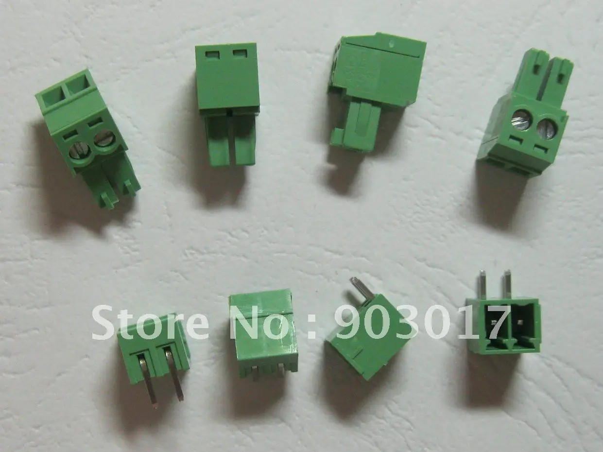 200 pcs Angle 2pin/way Pitch 3.5mm Screw Terminal Block Connector Green Color Pluggable Type with angle pin
200 pcs Angle 2pin/way Pitch 3.5mm Screw Terminal Block Connector Green Color Pluggable Type with angle pin