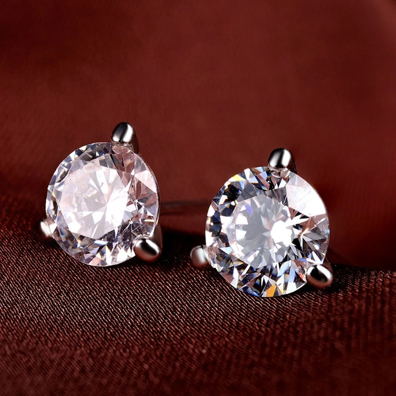 DOYUBO Trendy Ladies 925 Sterling Silver Stud Earrings With 5MM White/ Purple Cubic Zircon Simple Design Women's Earrings VC081
DOYUBO Trendy Ladies 925 Sterling Silver Stud Earrings With 5MM White/ Purple Cubic Zircon Simple Design Women's Earrings VC081