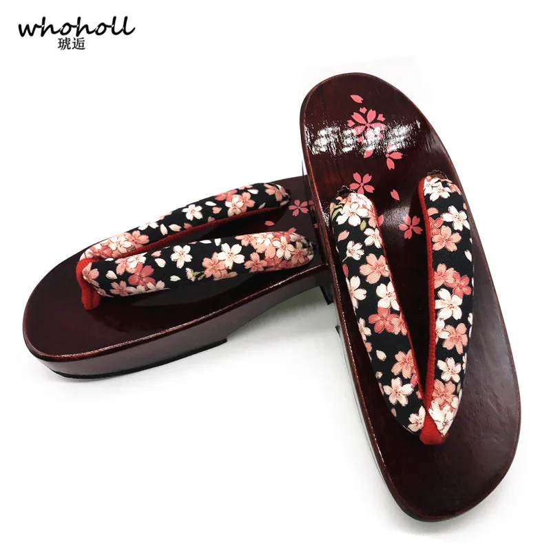 WHOHOLL Geta Summer Wedge Sandals Women Japanese Geta Wooden Slippers Clogs Shoes Floral Printing Cos Red Paint Women Flip-flops
WHOHOLL Geta Summer Wedge Sandals Women Japanese Geta Wooden Slippers Clogs Shoes Floral Printing Cos Red Paint Women Flip-flops