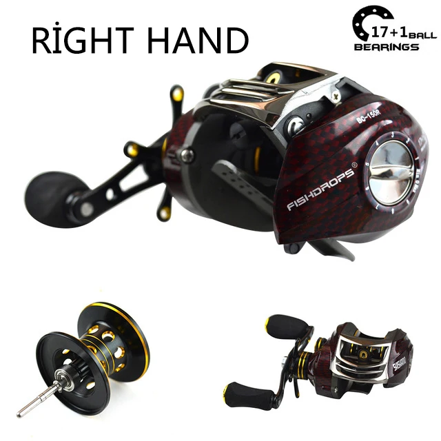 Shishamo 17+1BB 6.3:1 low profile reel casting Fishing reel baitcasting Fishing reels (right hand)
Shishamo 17+1BB 6.3:1 low profile reel casting Fishing reel baitcasting Fishing reels (right hand)