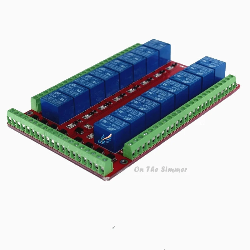 16 way relay module /16 road two-way isolation relay control module /5V, 12V, 24V optional
16 way relay module /16 road two-way isolation relay control module /5V, 12V, 24V optional