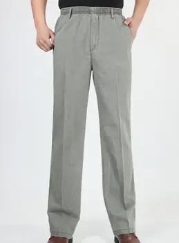Man Spring Plus Size High Elastic Waist Button Solid Straight Full Length Pants Male Summer Fall Thin Cotton Loose Trousers
Man Spring Plus Size High Elastic Waist Button Solid Straight Full Length Pants Male Summer Fall Thin Cotton Loose Trousers