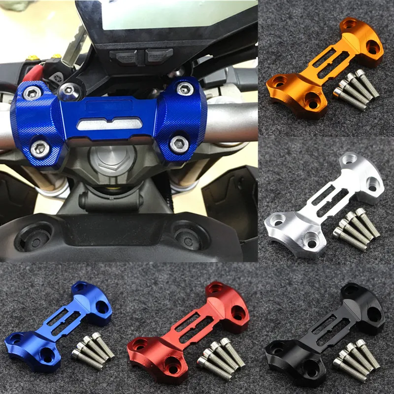 New Motorcycle CNC Aluminum Handlebar Risers Top Cover Clamp For Yamaha MT-09 FZ9 2013 2014 2015 Moto Parts
New Motorcycle CNC Aluminum Handlebar Risers Top Cover Clamp For Yamaha MT-09 FZ9 2013 2014 2015 Moto Parts