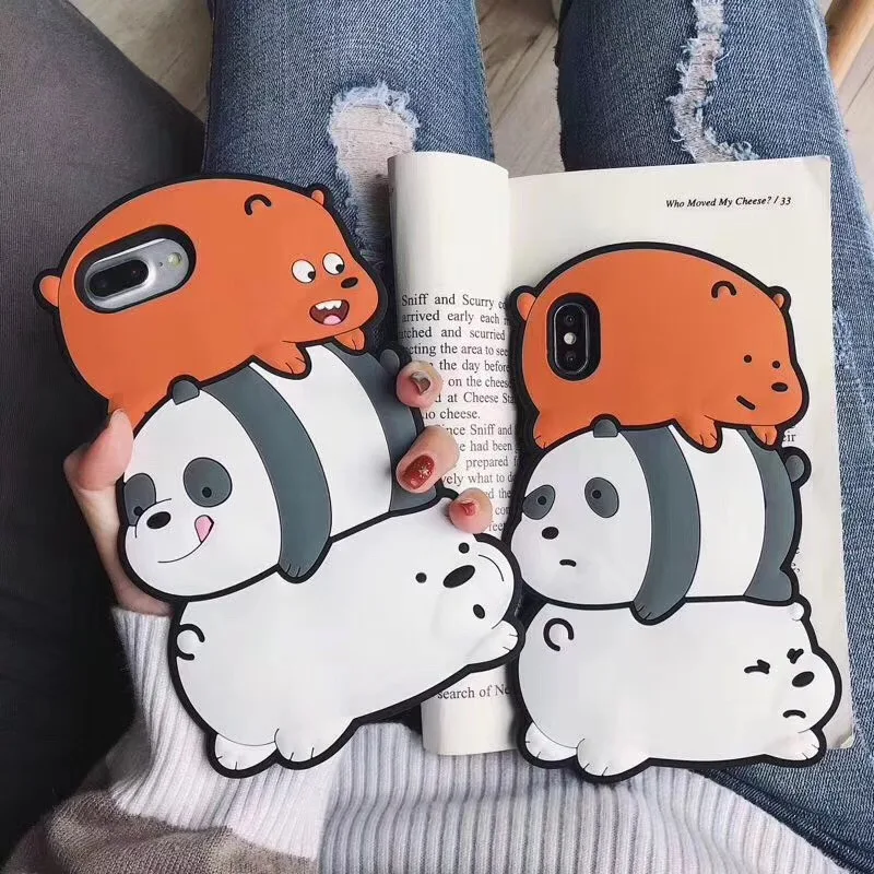 Japan Cute Cartoon We Bare Bears silicone Phone Case For iPhone 6 6s 7 8 Plus X Xs Max Xr doll toy panda soft Cover
Japan Cute Cartoon We Bare Bears silicone Phone Case For iPhone 6 6s 7 8 Plus X Xs Max Xr doll toy panda soft Cover