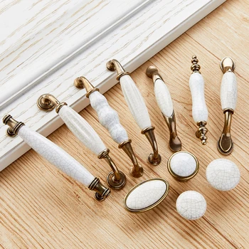 Antique Furniture Crack Ceramic Knob Dresser Knobs Drawer Pulls Handles Cupboard Kitchen Door Handle Bronze Closet Pull 96/128MM
Antique Furniture Crack Ceramic Knob Dresser Knobs Drawer Pulls Handles Cupboard Kitchen Door Handle Bronze Closet Pull 96/128MM