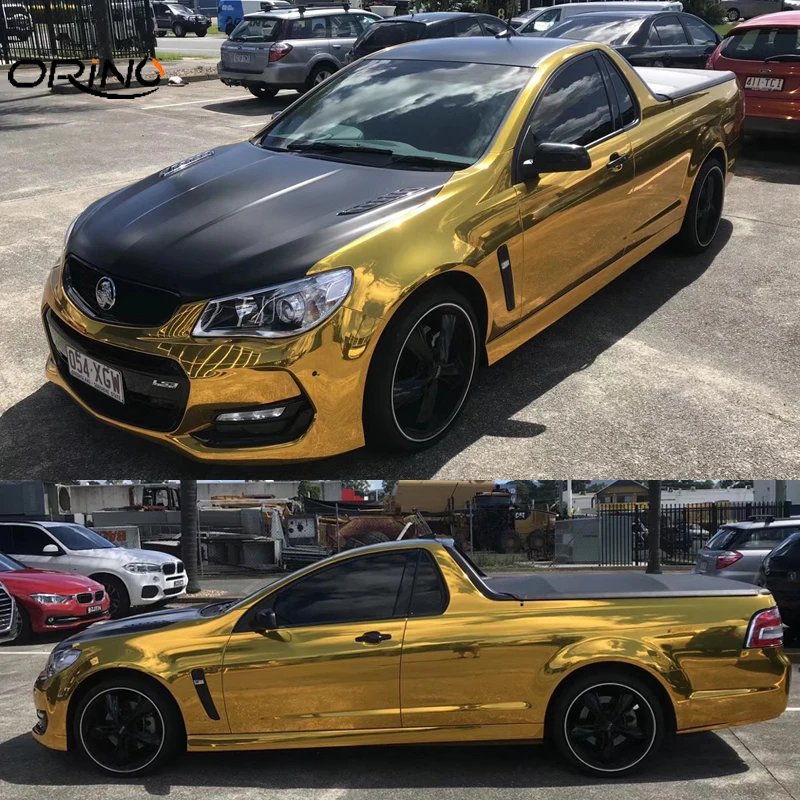 Stretchable Chrome Gold Vinyl Film Car Wrap Foil With Air Channel Glossy Chrome Truck Vehicle Wrapping Sticker
Stretchable Chrome Gold Vinyl Film Car Wrap Foil With Air Channel Glossy Chrome Truck Vehicle Wrapping Sticker