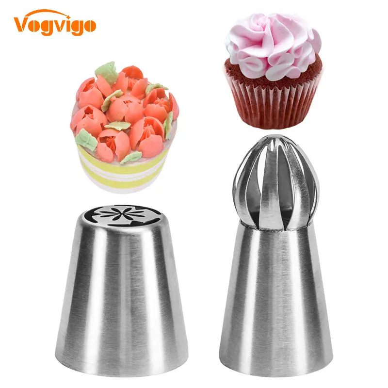VOGVIGO 2PCS Nozzles 304 Stainless Steel Cake Decorating Tools Nozzle Dessert Decorators Nozzles Cake Flower Decoration Tools
VOGVIGO 2PCS Nozzles 304 Stainless Steel Cake Decorating Tools Nozzle Dessert Decorators Nozzles Cake Flower Decoration Tools
