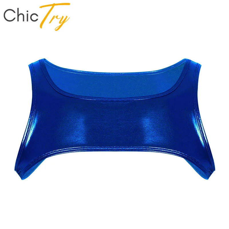 ChicTry Shiny Metallic Sleeveless Shoulder Chest Straps Harness Muscle Nightclub Party Men Pole Dance Costume Stage Crop Tops
ChicTry Shiny Metallic Sleeveless Shoulder Chest Straps Harness Muscle Nightclub Party Men Pole Dance Costume Stage Crop Tops