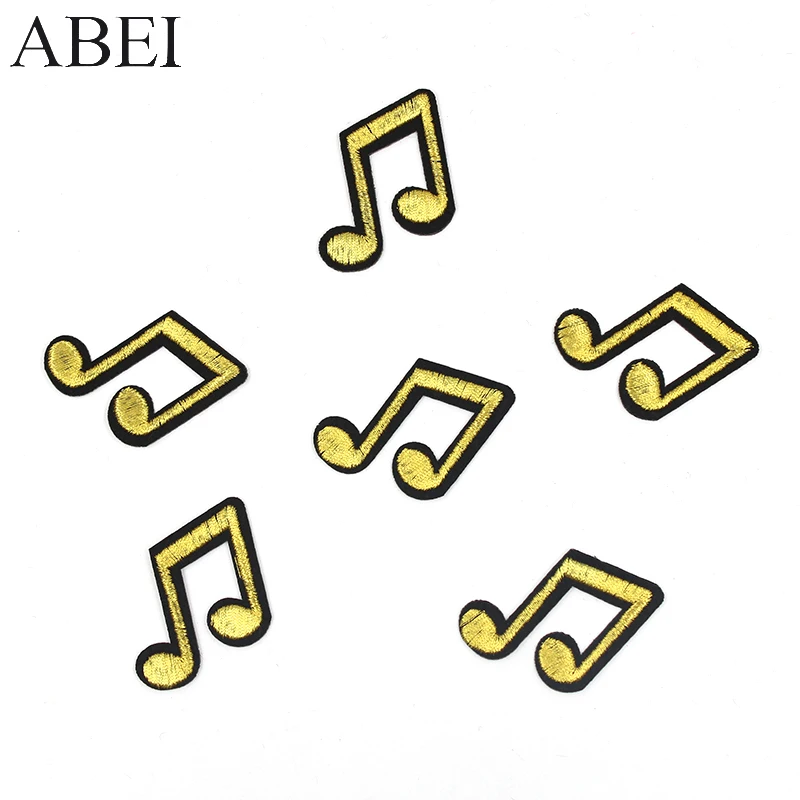 10pcs/lot Embroidered Gold Music Note Appliques Iron On Clothes Bags Jeans Coats Patches Diy Sweater Stickers Handmade Sew Patch
10pcs/lot Embroidered Gold Music Note Appliques Iron On Clothes Bags Jeans Coats Patches Diy Sweater Stickers Handmade Sew Patch
