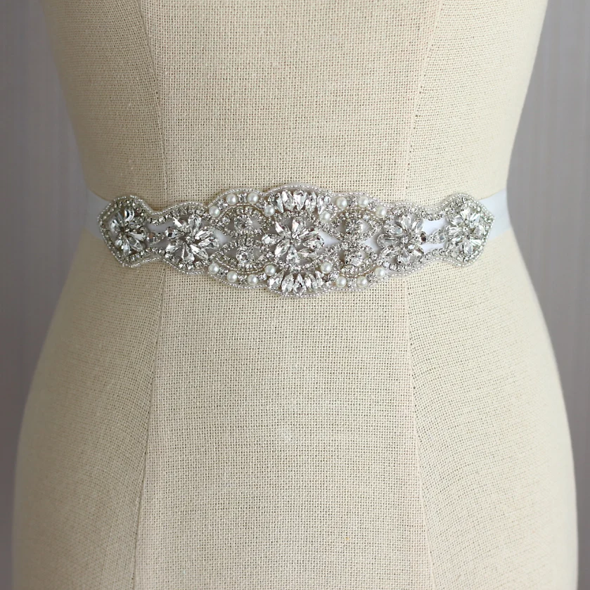 Bridal dresses belt wedding Sash luxury diamond crystal Bride 's belts White Ribbon wedding sparkling rhinestone pearl sashes
Bridal dresses belt wedding Sash luxury diamond crystal Bride 's belts White Ribbon wedding sparkling rhinestone pearl sashes