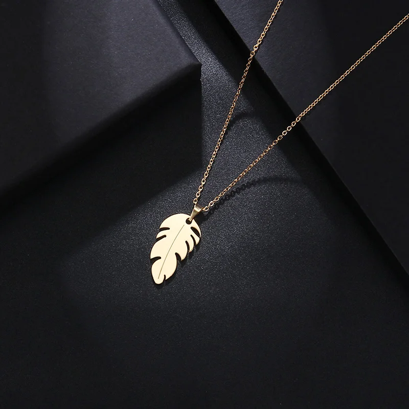 DOTIFI Stainless Steel Necklace For Women Man Lover's Feather Gold And Silver Color Pendant Necklace Engagement Jewelry
DOTIFI Stainless Steel Necklace For Women Man Lover's Feather Gold And Silver Color Pendant Necklace Engagement Jewelry