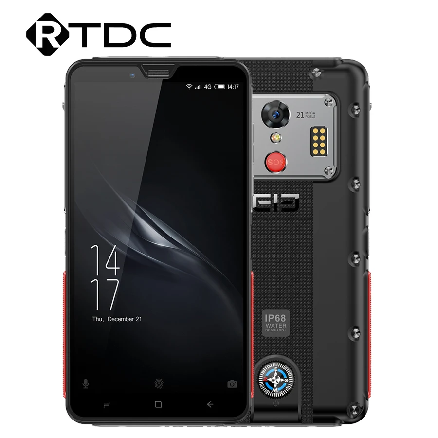 Elephone Soldier 5.5'' Android 8.0 Smartphone 4GB 128GB MTKX25 Deca core 16:9 Full Screen 5000mAh Side Fingerprint Mobile Phone
Elephone Soldier 5.5'' Android 8.0 Smartphone 4GB 128GB MTKX25 Deca core 16:9 Full Screen 5000mAh Side Fingerprint Mobile Phone