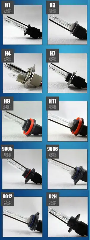 H1 H3 H7 H11 9005 9006 D2S 35W HID Xenon bulb Good Quality Auto Headlight Replacement lamp 6000K Car Light Source DC 12V