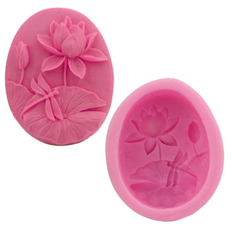 Pink Flower Lotus Leaf & Dragonfly Silicone Fondant Soap 3D Cake Mold Cupcake Jelly Candy Chocolate Decoration Baking Tool
Pink Flower Lotus Leaf & Dragonfly Silicone Fondant Soap 3D Cake Mold Cupcake Jelly Candy Chocolate Decoration Baking Tool