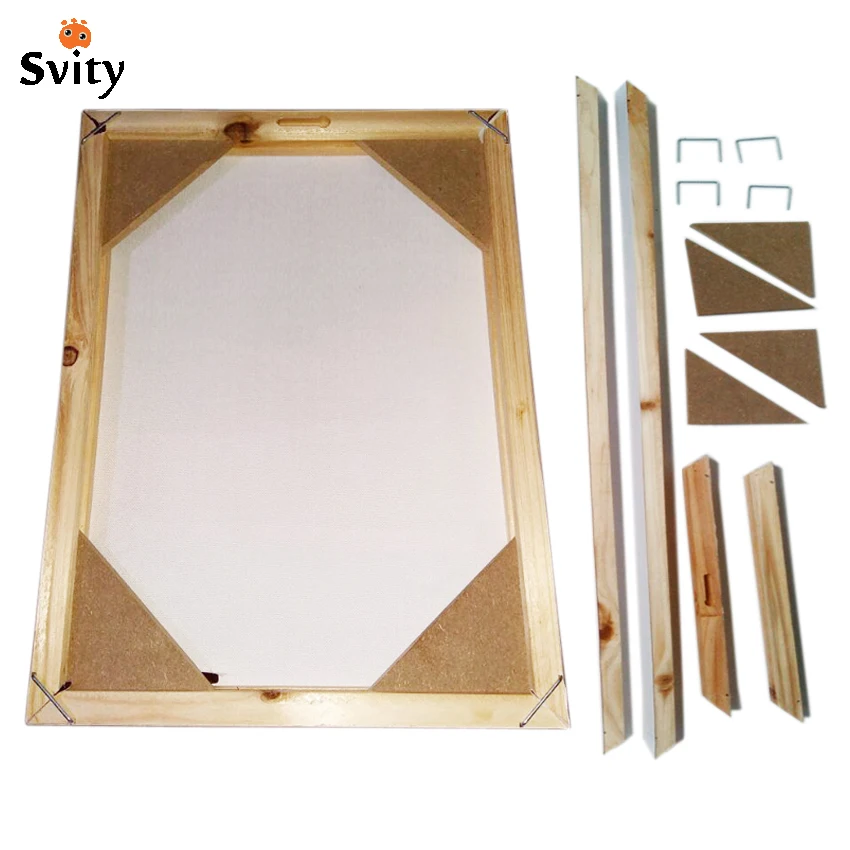 Image Wood frame for canvas oil painting nature wood DIY custom frame big size picture inner frame without the painting just the frame