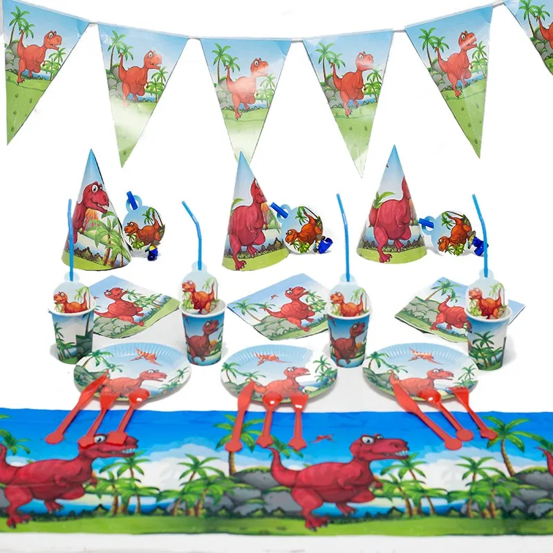 The new dinosaur party supplies for children birthday party 94pcs/lot party supplies of table cloth cups forks napkins
The new dinosaur party supplies for children birthday party 94pcs/lot party supplies of table cloth cups forks napkins