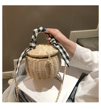 Rattan Basket Bag wicker bag beach totes Women Boho straw bag Handbags Summer fashion with bow wholesale drop shipping
Rattan Basket Bag wicker bag beach totes Women Boho straw bag Handbags Summer fashion with bow wholesale drop shipping