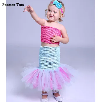 Girls Cosplay Mermaid Ariel Tutu Dress Lovely Baby Girls Halloween Costume Kids Party Birthday Photo Performance Tulle Dresses
Girls Cosplay Mermaid Ariel Tutu Dress Lovely Baby Girls Halloween Costume Kids Party Birthday Photo Performance Tulle Dresses