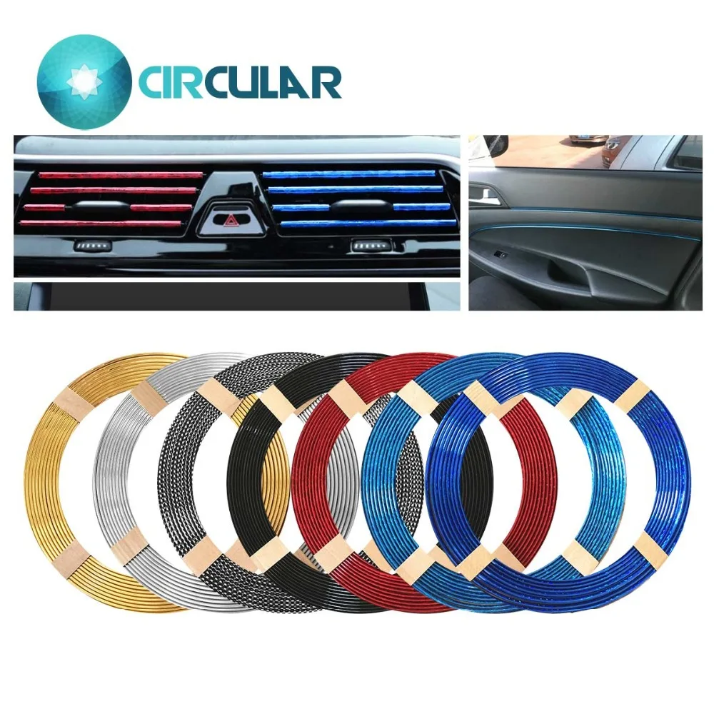 Car Styling Chrome Moulding Trim Strips Red Blue Sliver Black "U" Shape Decoration Strip 3D Car Door Interior anticollision 6mm
Car Styling Chrome Moulding Trim Strips Red Blue Sliver Black "U" Shape Decoration Strip 3D Car Door Interior anticollision 6mm