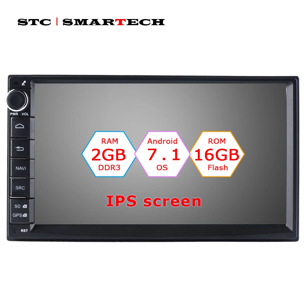 SMARTECH Universal 2din Android 8.1 Car Radio GPS Navigation Autoradio System 7 inch IPS Screen Support Video Output DVR OBD DAB
SMARTECH Universal 2din Android 8.1 Car Radio GPS Navigation Autoradio System 7 inch IPS Screen Support Video Output DVR OBD DAB