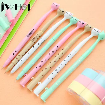 1 pcs cute cartoon cat gel pen kawaii stationery pens canetas material escolar office school supplies papelaria
1 pcs cute cartoon cat gel pen kawaii stationery pens canetas material escolar office school supplies papelaria