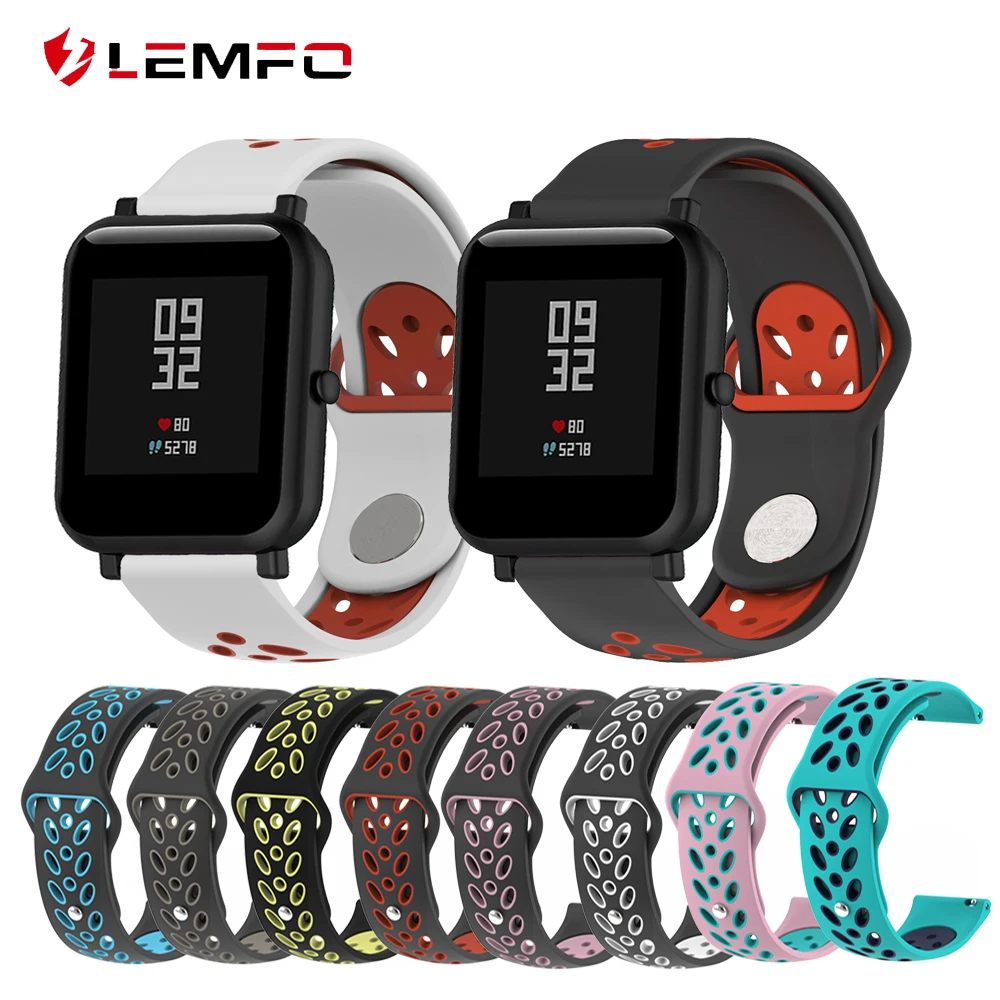 LEMFO Smart Accessories For Xiaomi Huami Bip Smart Watch 20mm Youth Sport Smartwatch Wrist Band Strap Silicone Double Color
LEMFO Smart Accessories For Xiaomi Huami Bip Smart Watch 20mm Youth Sport Smartwatch Wrist Band Strap Silicone Double Color