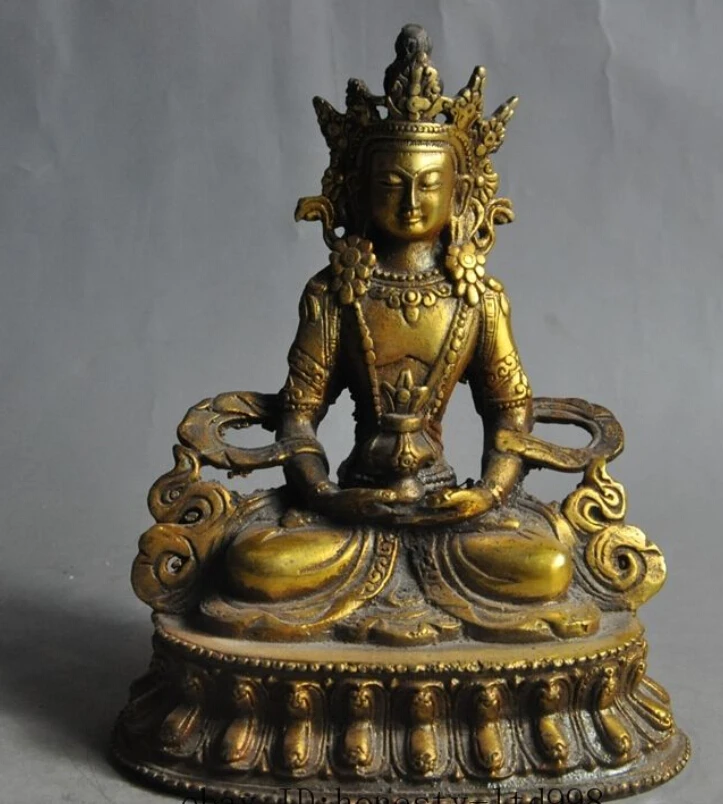 5"chinese tibet buddhism bronze gilt Goddess tara kwan-yin GuanYin buddha statue
5"chinese tibet buddhism bronze gilt Goddess tara kwan-yin GuanYin buddha statue