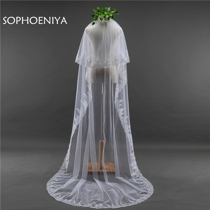 New Arrival Lace Edge Wedding veil velo novia White Ivory Bridal veil 2019 Bridal veil Casamento Voile de mariee schleier
New Arrival Lace Edge Wedding veil velo novia White Ivory Bridal veil 2019 Bridal veil Casamento Voile de mariee schleier