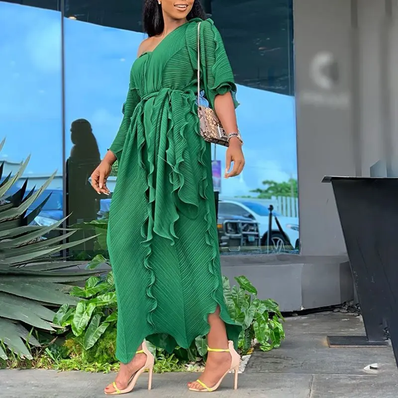 Green Elegant Evening Party Travel Beach Plus Size Women Long Dresses Lace Pleated African Ethnic Style Yellow Blue Maxi Dress
Green Elegant Evening Party Travel Beach Plus Size Women Long Dresses Lace Pleated African Ethnic Style Yellow Blue Maxi Dress