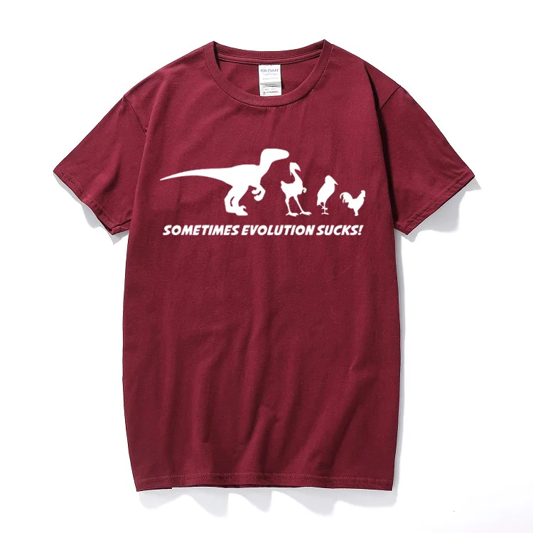 Evolution Sucks t shirt Funny t-shirt Darwin Theory retro Dinosaur birds comic Summer top tshirt Cotton Casual camisetas hombre
Evolution Sucks t shirt Funny t-shirt Darwin Theory retro Dinosaur birds comic Summer top tshirt Cotton Casual camisetas hombre