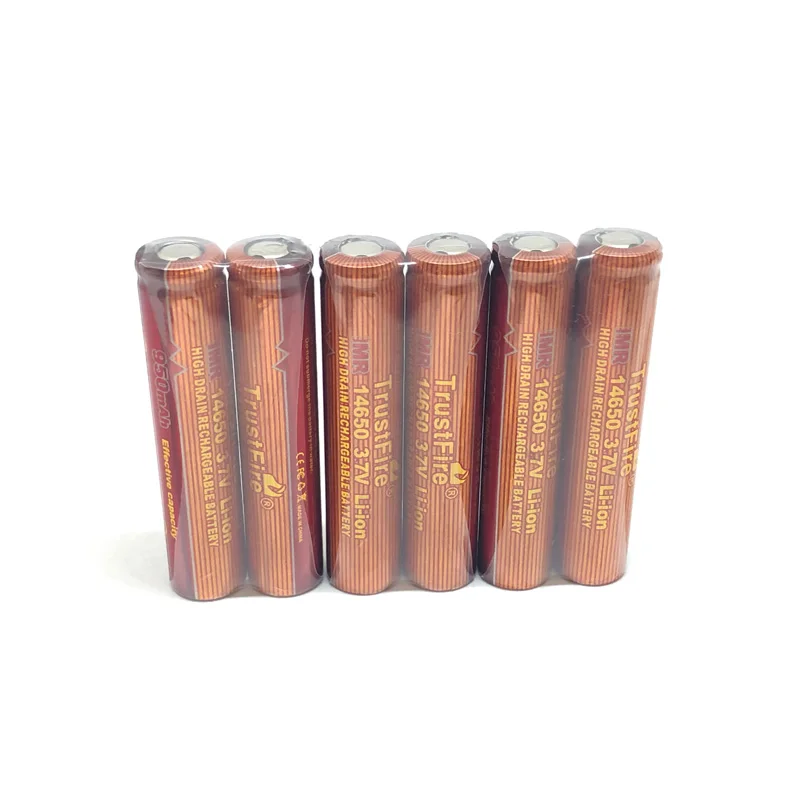 10PCS/LOT TrustFire IMR 14650 950mah 3.7V Li-ion Batteries Rechargable Battery for E cig battery electronic cigarette battery
10PCS/LOT TrustFire IMR 14650 950mah 3.7V Li-ion Batteries Rechargable Battery for E cig battery electronic cigarette battery