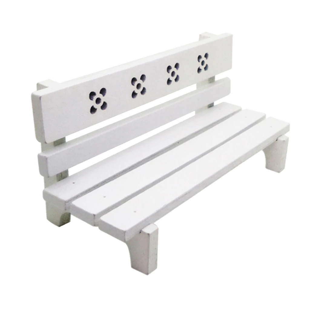1:12 Wooden Dollhouse Garden Bench, Part Stool Craft, Dolls House Furniture Couch Miniatures with Back -White Color
1:12 Wooden Dollhouse Garden Bench, Part Stool Craft, Dolls House Furniture Couch Miniatures with Back -White Color