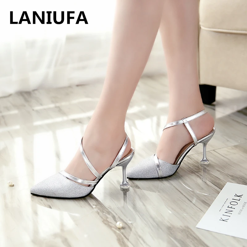 sexy heels High Heels Sandals women lady Pumps classics slip on Shoes Women party shoes gold silver Wedding Slingbacks 8cm #823
sexy heels High Heels Sandals women lady Pumps classics slip on Shoes Women party shoes gold silver Wedding Slingbacks 8cm #823