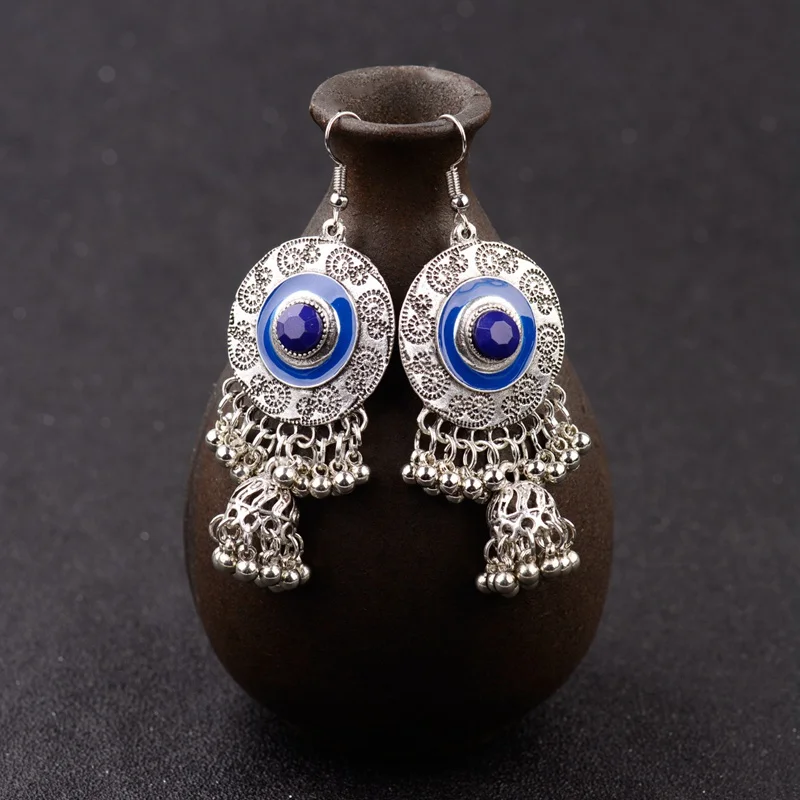 DOUVEI Silver India Retro Birdcage Earrings Handmade Antique Blue Tribal Jewelry Boho Pakistani Muslim Thailand Nepal HXE083
DOUVEI Silver India Retro Birdcage Earrings Handmade Antique Blue Tribal Jewelry Boho Pakistani Muslim Thailand Nepal HXE083