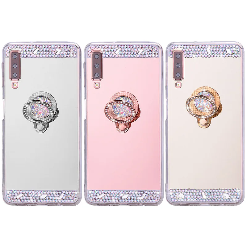 Soft TPU Mirror phone Case For Samaung Galaxy A7 2018 S10 S8 S9 Plus M20 M10 A5 2017 A6 A8 J4 J6 Plus A9 J8 Ring Holder Cover
Soft TPU Mirror phone Case For Samaung Galaxy A7 2018 S10 S8 S9 Plus M20 M10 A5 2017 A6 A8 J4 J6 Plus A9 J8 Ring Holder Cover