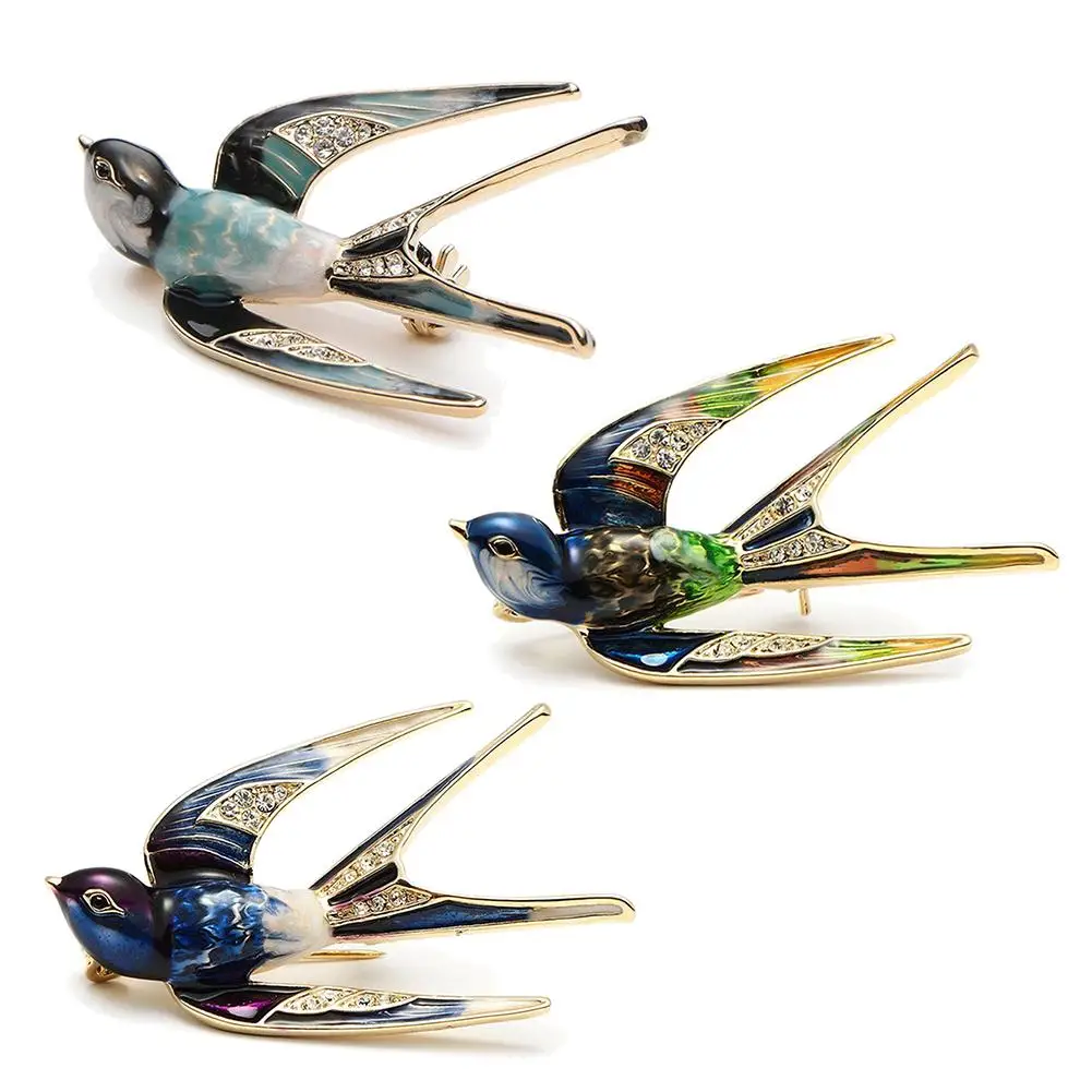 Fashion Metal Pin Brooch Women Enamel Swallow Bird Collar Brooch Pin Lapel Clothes Jewelry Decor Bijoux Broche Femme
Fashion Metal Pin Brooch Women Enamel Swallow Bird Collar Brooch Pin Lapel Clothes Jewelry Decor Bijoux Broche Femme
