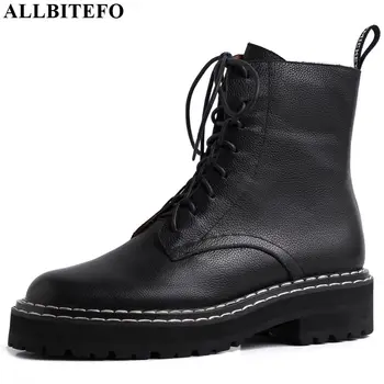ALLBITEFO real genuine leather women boots British style Leisure girls ankle boots Autumn Winter leather boots High quality
ALLBITEFO real genuine leather women boots British style Leisure girls ankle boots Autumn Winter leather boots High quality