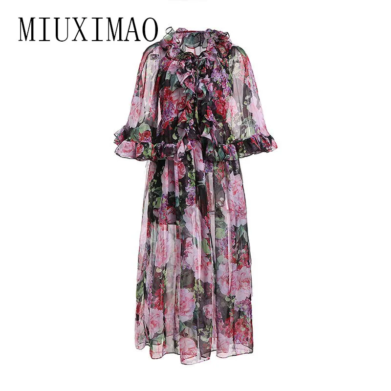 High Quality 2019 Spring Newest maxi dress Bohemian A-Line Half Sleeve Slash Neck Printed Floral Ankle-Length Long Dress Women
High Quality 2019 Spring Newest maxi dress Bohemian A-Line Half Sleeve Slash Neck Printed Floral Ankle-Length Long Dress Women