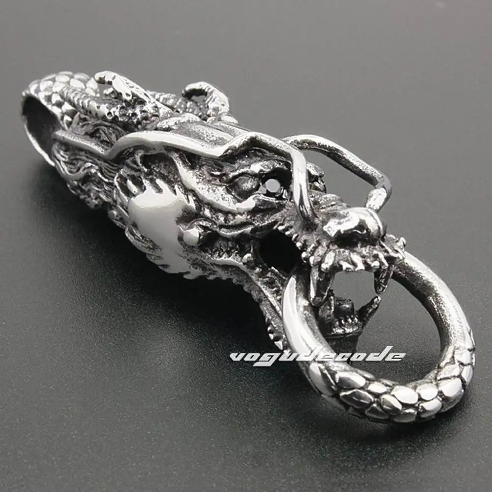 Wholesale Unque 316L Stainless Steel Dragon Head Mens Pendant 3H004(Necklace 22inch)
Wholesale Unque 316L Stainless Steel Dragon Head Mens Pendant 3H004(Necklace 22inch)